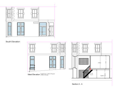 Proposed elevations