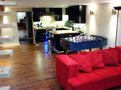 View towards the kitchen