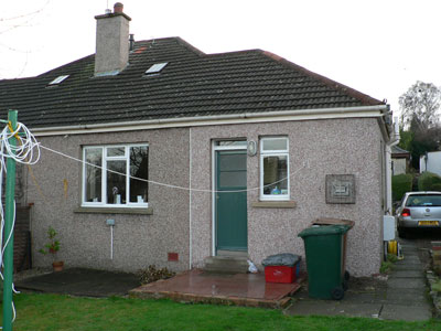 Back of the property prior to construction